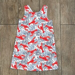 Tommy Bahama Lobster print Red and White Kids Casual Dress